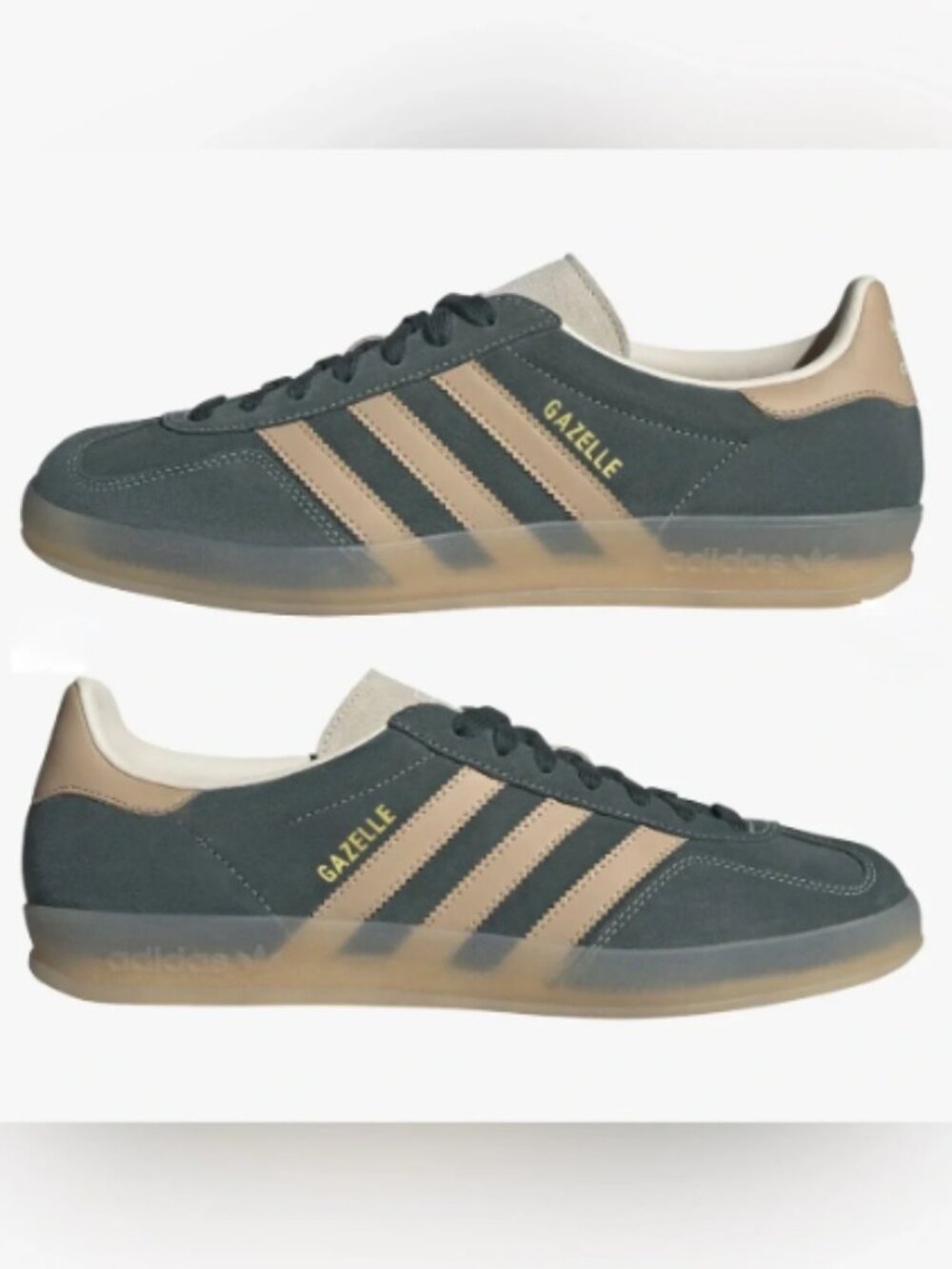 NIB Adidas Gazelle Indoors Green Sneakers Size 8